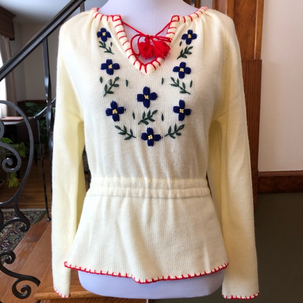 Darn Knit Vintage Peplum Sweater
